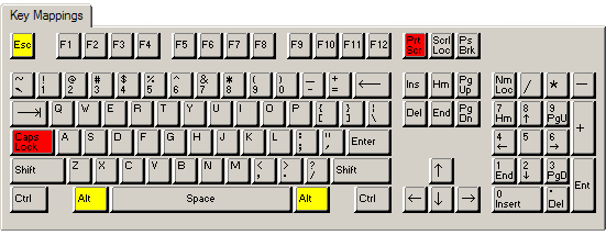 mapping keyboard keys to a controller