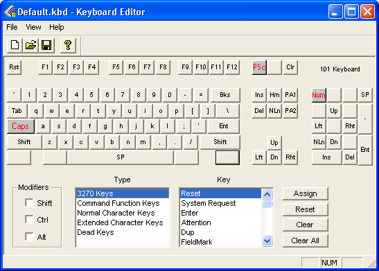 Starting the Keyboard Editor