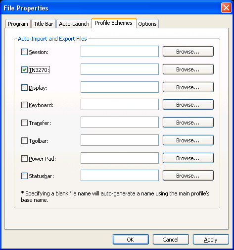 Configuration Profiles And Profile Schemes