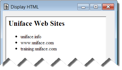 HTML widget displaying HTML string