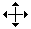 Four-pointed arrow 