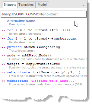 Filtering snippets by keyword 