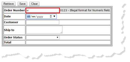 Syntax error displayed in bound error element