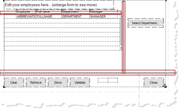 Split bars in the Layout Editor