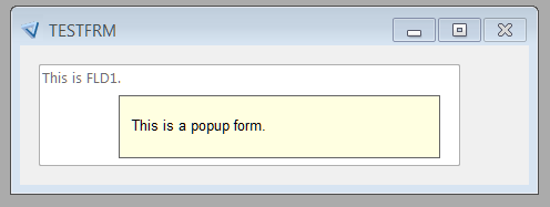 Popup Window for Popup Rectangle in Field